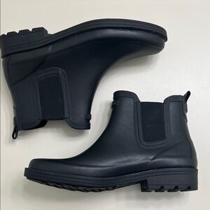 Aigle Black Chelsea Rain Boots - Size 7